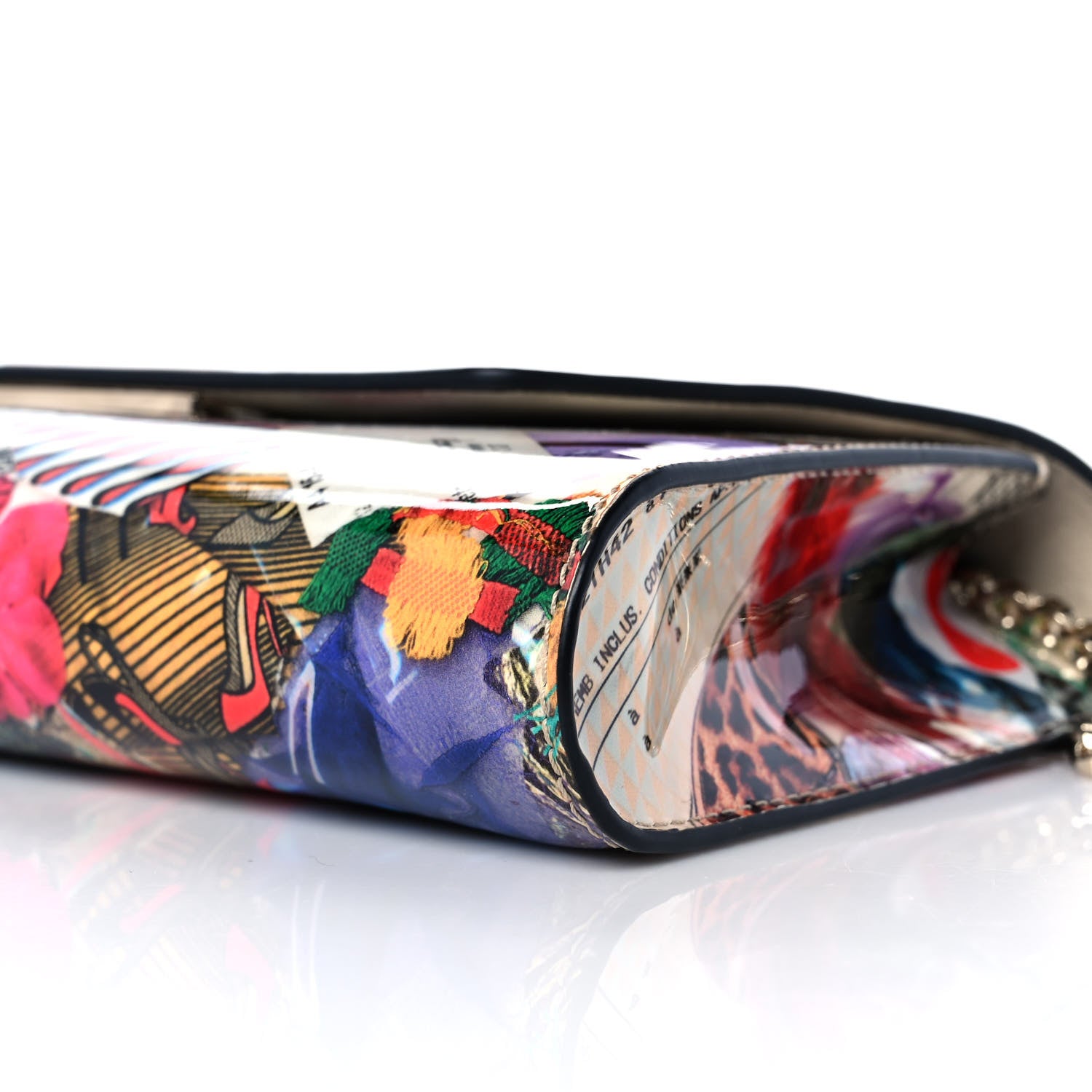 Christian Louboutin Patent Trash Printed Vero Dodat Clutch Multicolor 7 of 8