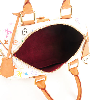 Louis Vuitton Monogram Multicolor Speedy 30 White 5 of 8