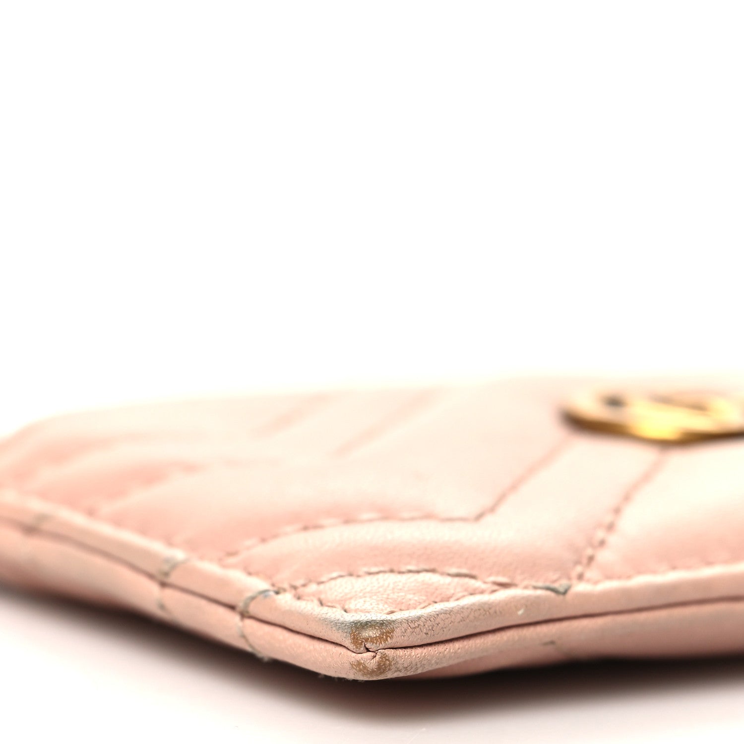 Gucci Calfskin Matelasse GG Marmont Card Holder Perfect Pink 8 of 12
