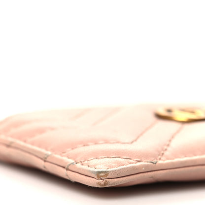 Gucci Calfskin Matelasse GG Marmont Card Holder Perfect Pink 8 of 12