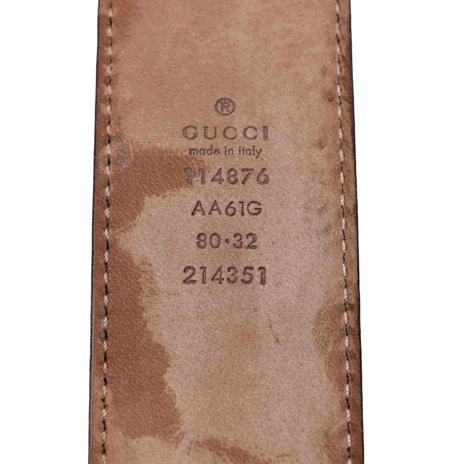 Gucci Guccissima Interlocking G 40mm Belt 80 32 Black 6 of 7