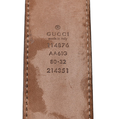 Gucci Guccissima Interlocking G 40mm Belt 80 32 Black 6 of 7