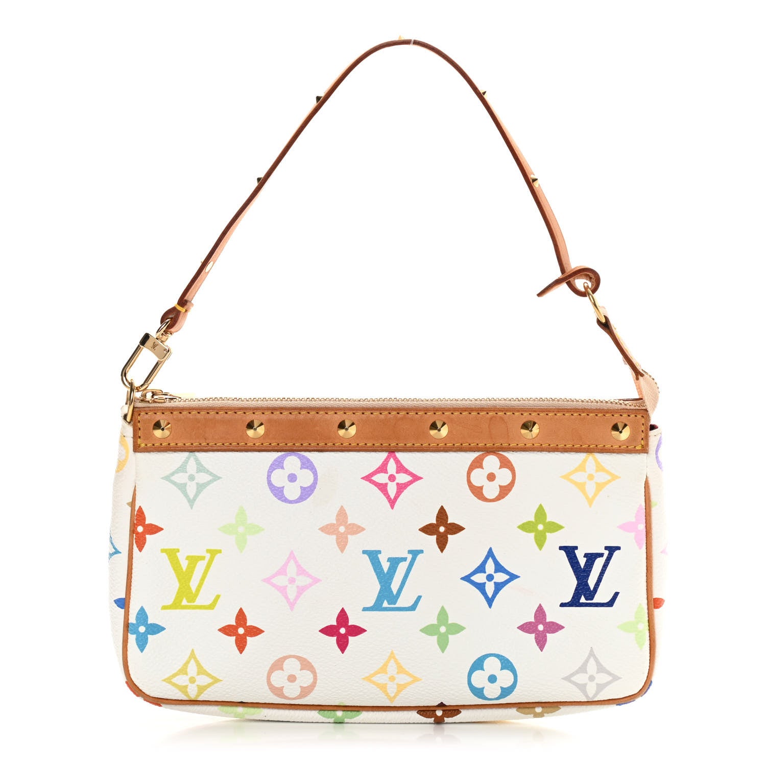Louis Vuitton Monogram Multicolor Pochette Accessories White 1 of 14