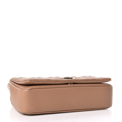 Burberry Lambskin Quilted Lola Bag Camel 4 of 10