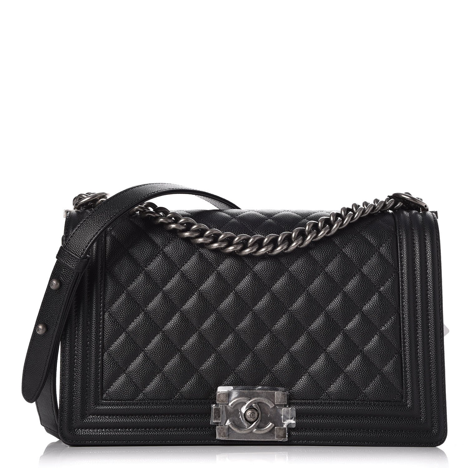 Chanel Caviar Quilted New Medium Boy Flap Black 1 of 8