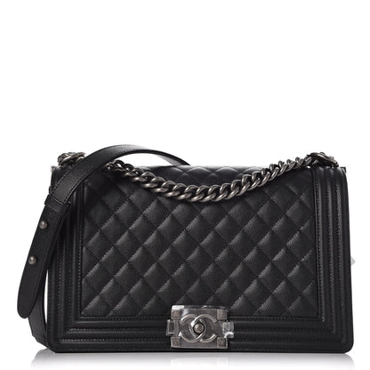 Chanel Caviar Quilted New Medium Boy Flap Black 1 of 8