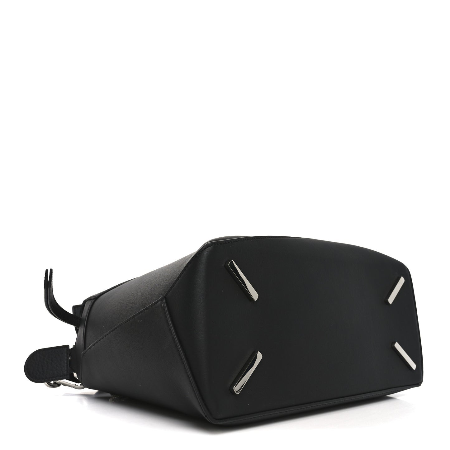 Calfskin Medium Puzzle Edge Bag Black