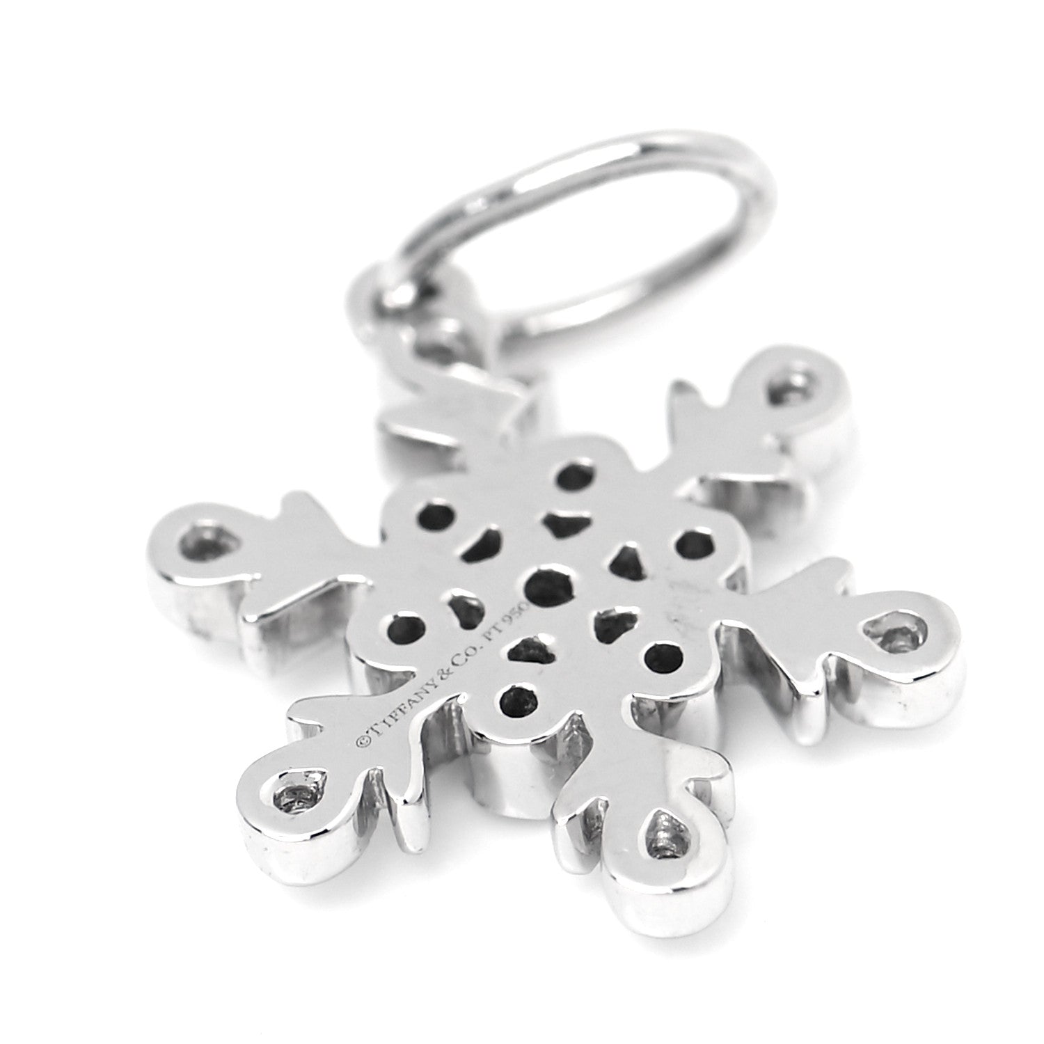Tiffany Platinum Diamond Snowflake Charm 3 of 3