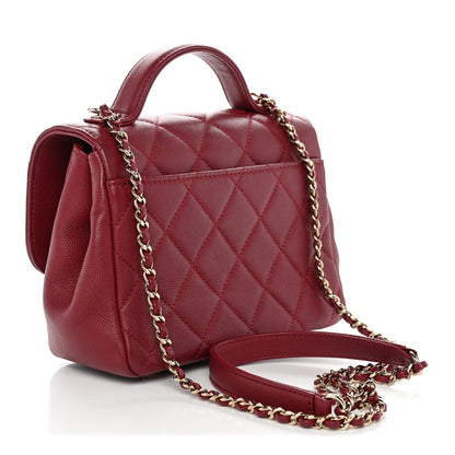 Chanel Caviar Quilted Small Business Affinity Flap Burgundy 3 of 11