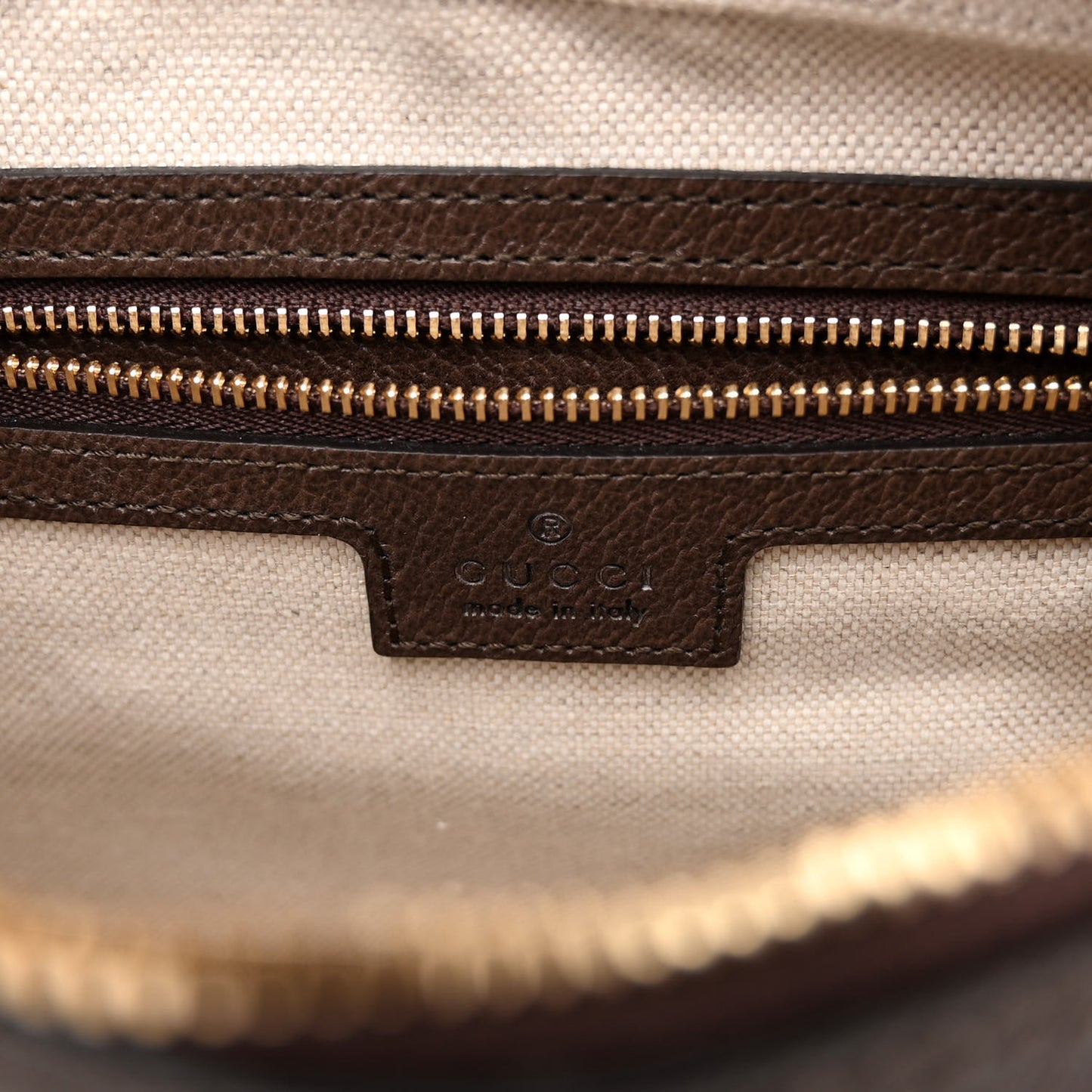 GG Supreme Monogram Textured Dollar Calfskin Web Studded Mini Ophidia Flap Shoulder Bag Beige Ebony New Acero