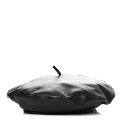Christian Dior Lambskin D-Dream Beret 57 Black 1 of 4