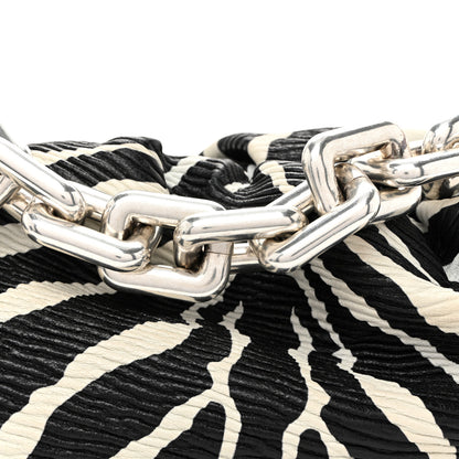 Bottega Veneta Nappa Zebra Print The Pouch Chain White Black 8 of 10