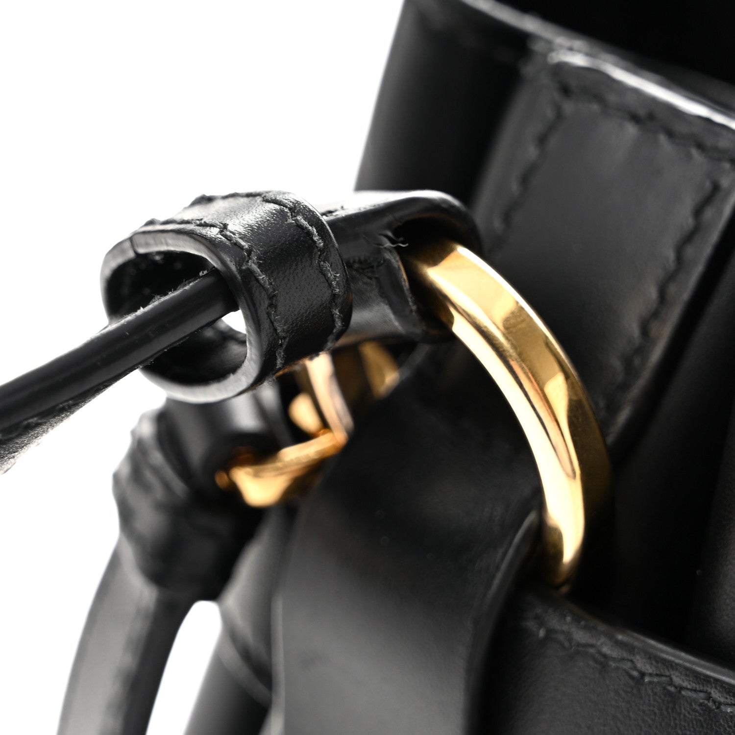 Christian Dior Calfskin CD Embossed Medium C'est Chain Bucket Bag Black 11 of 13