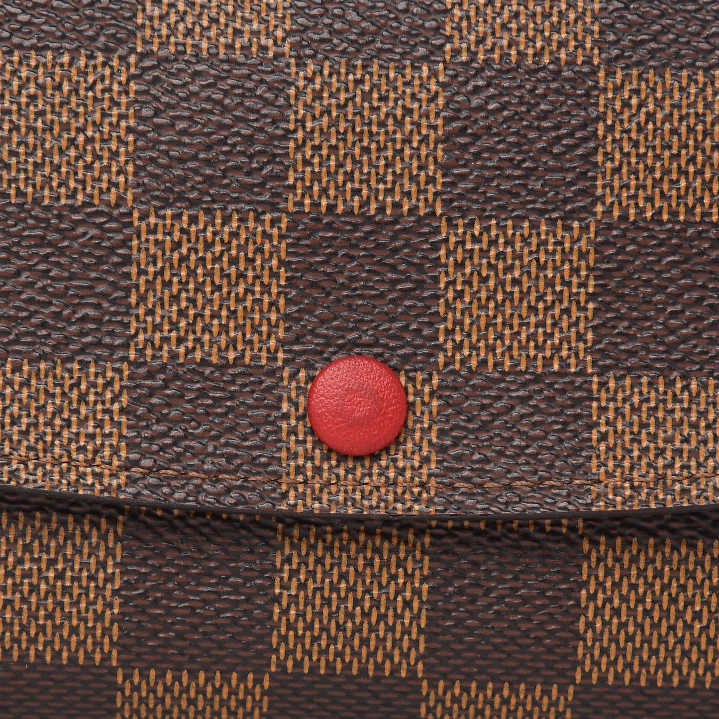 Damier Ebene Emilie Wallet Red