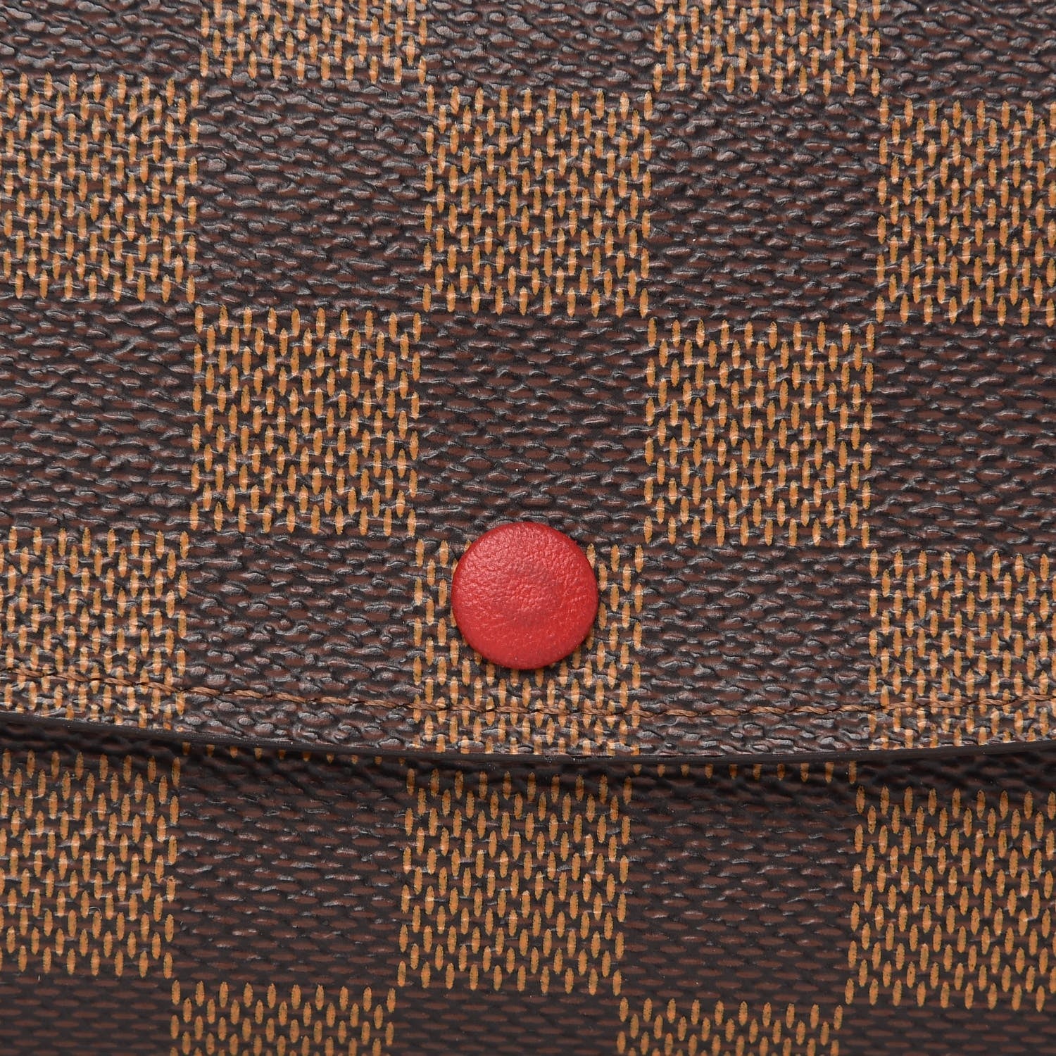 Louis Vuitton Damier Ebene Emilie Wallet Red 8 of 9