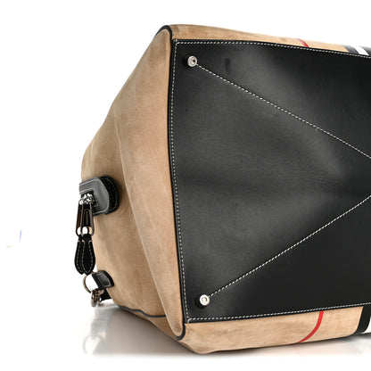 Burberry Suede Southcombe Duffle Bag Archive Beige 9 of 10
