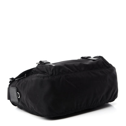 Prada Tessuto Nylon Saffiano Messenger Bag Black 4 of 10