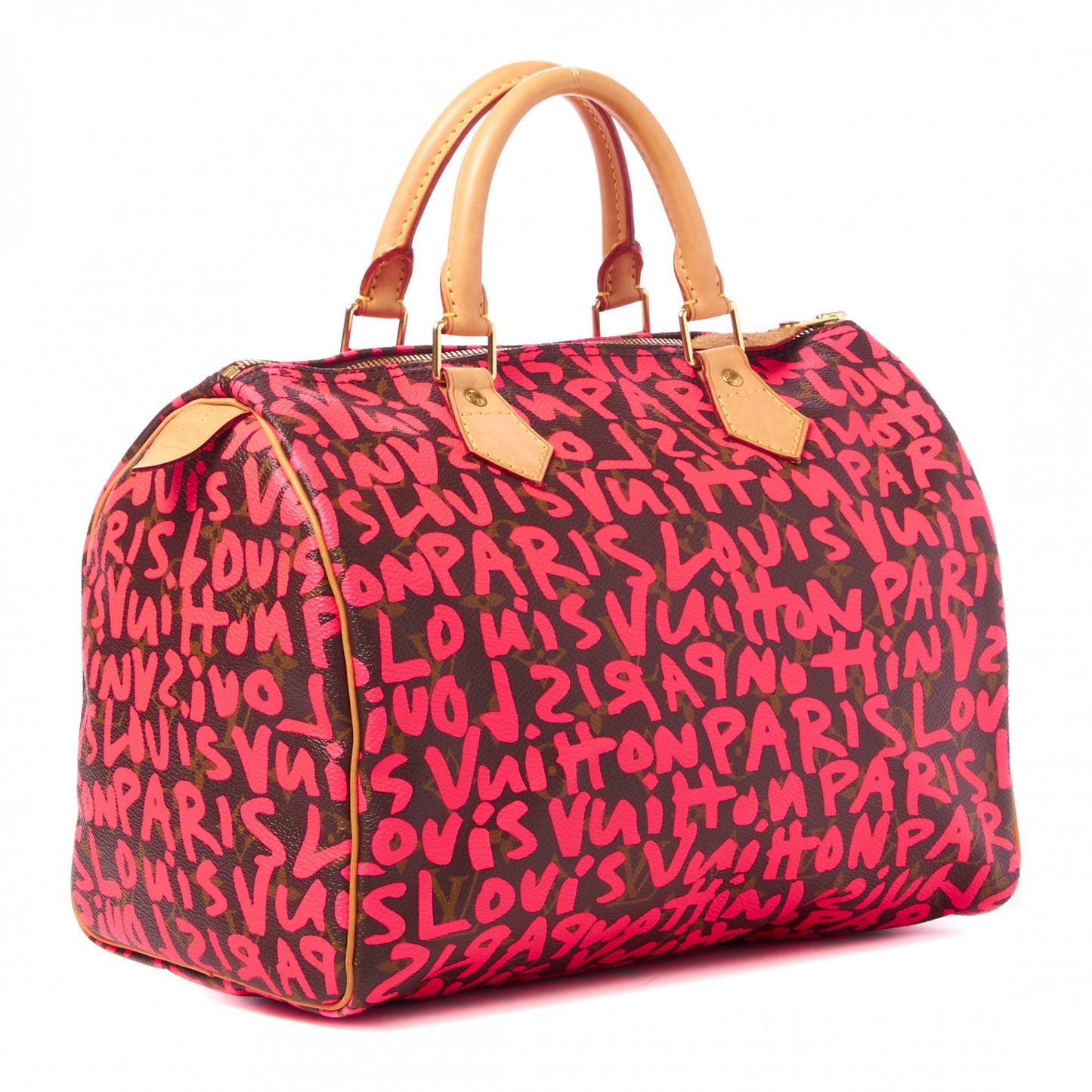 Monogram Graffiti Speedy 30 Fuchsia