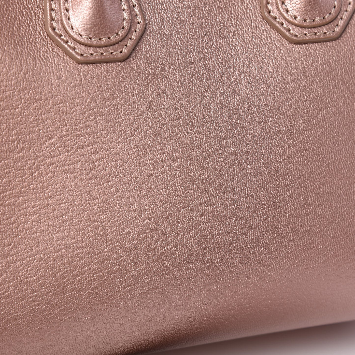Metallic Sugar Goatskin Mini Antigona Light Pink