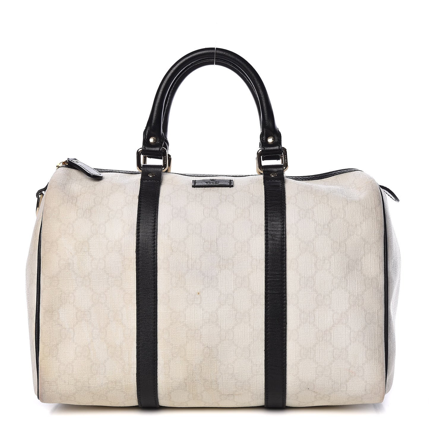 GG Plus Monogram Medium Joy Boston White Black