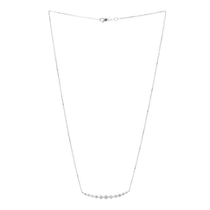 Parker & West by FASHIONPHILE 14K White Gold Diamond .80ctw Graduated Station Necklace 3 of 5