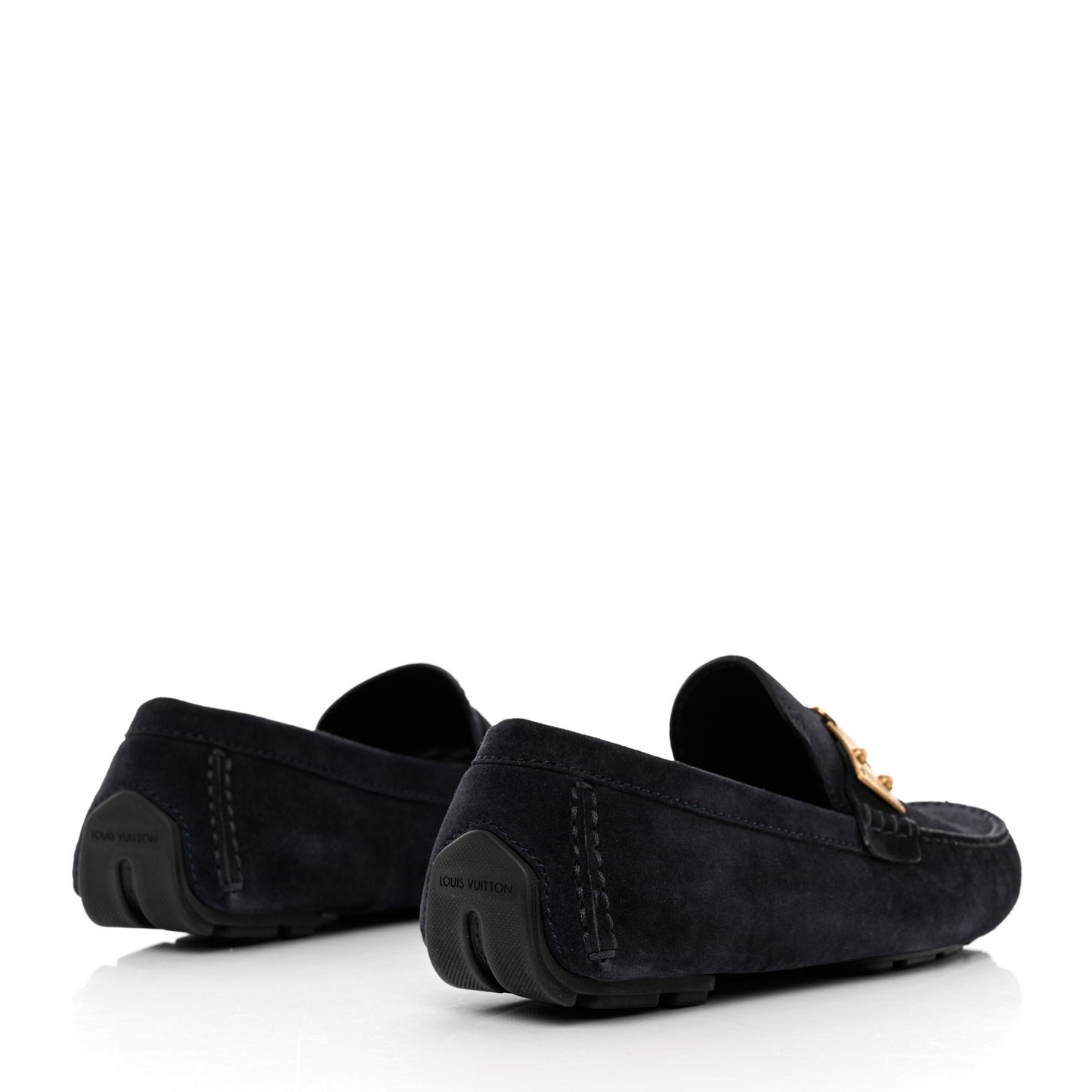 Suede Racetrack Moccasin Loafers 9 Marine