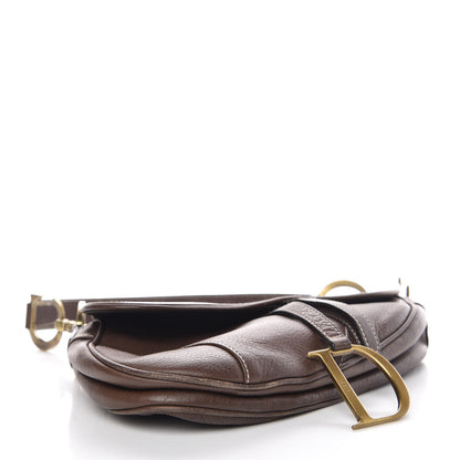 Christian Dior Calfskin Saddle Bag Brown 4 of 9