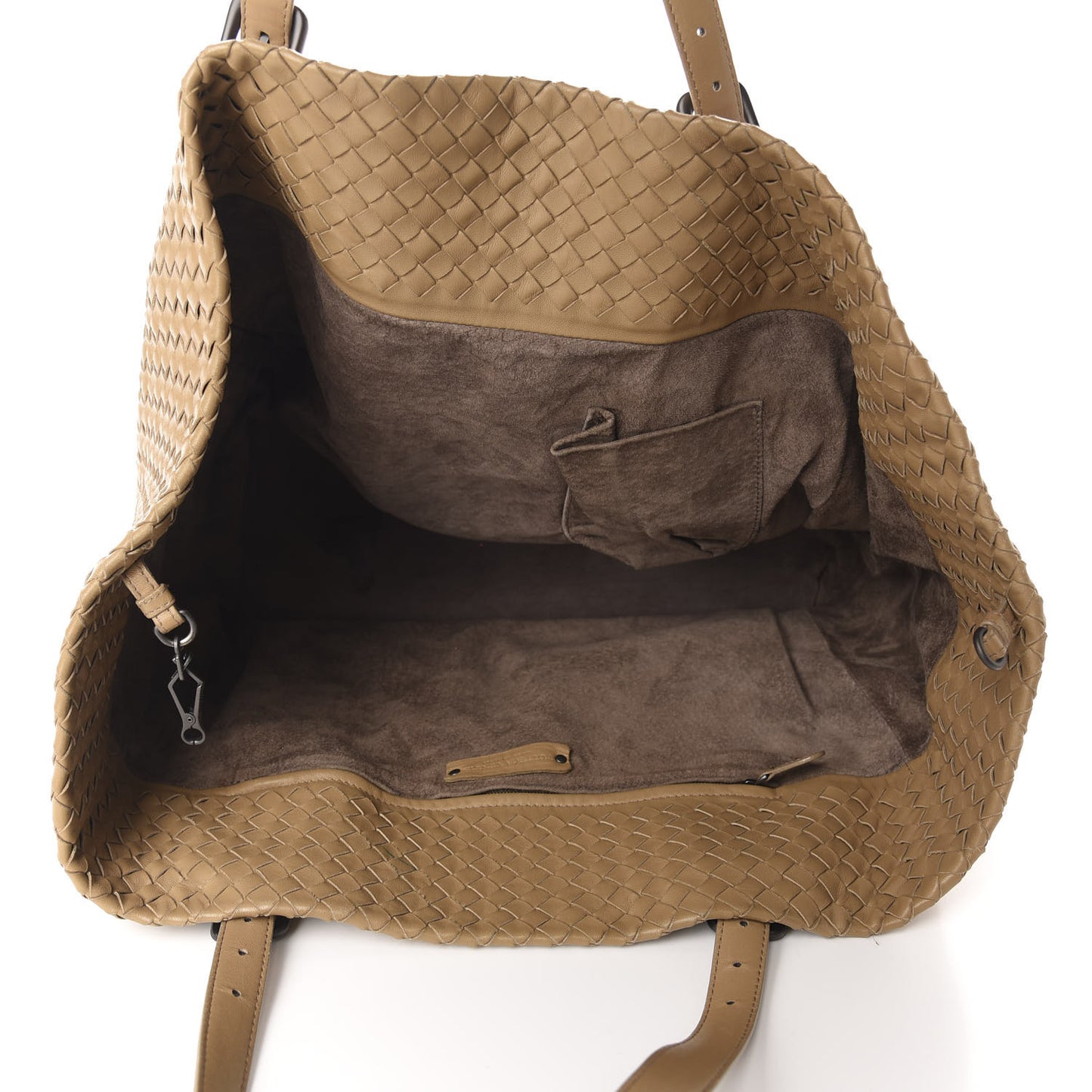 Nappa Intrecciato Large Seamless Tote Camel
