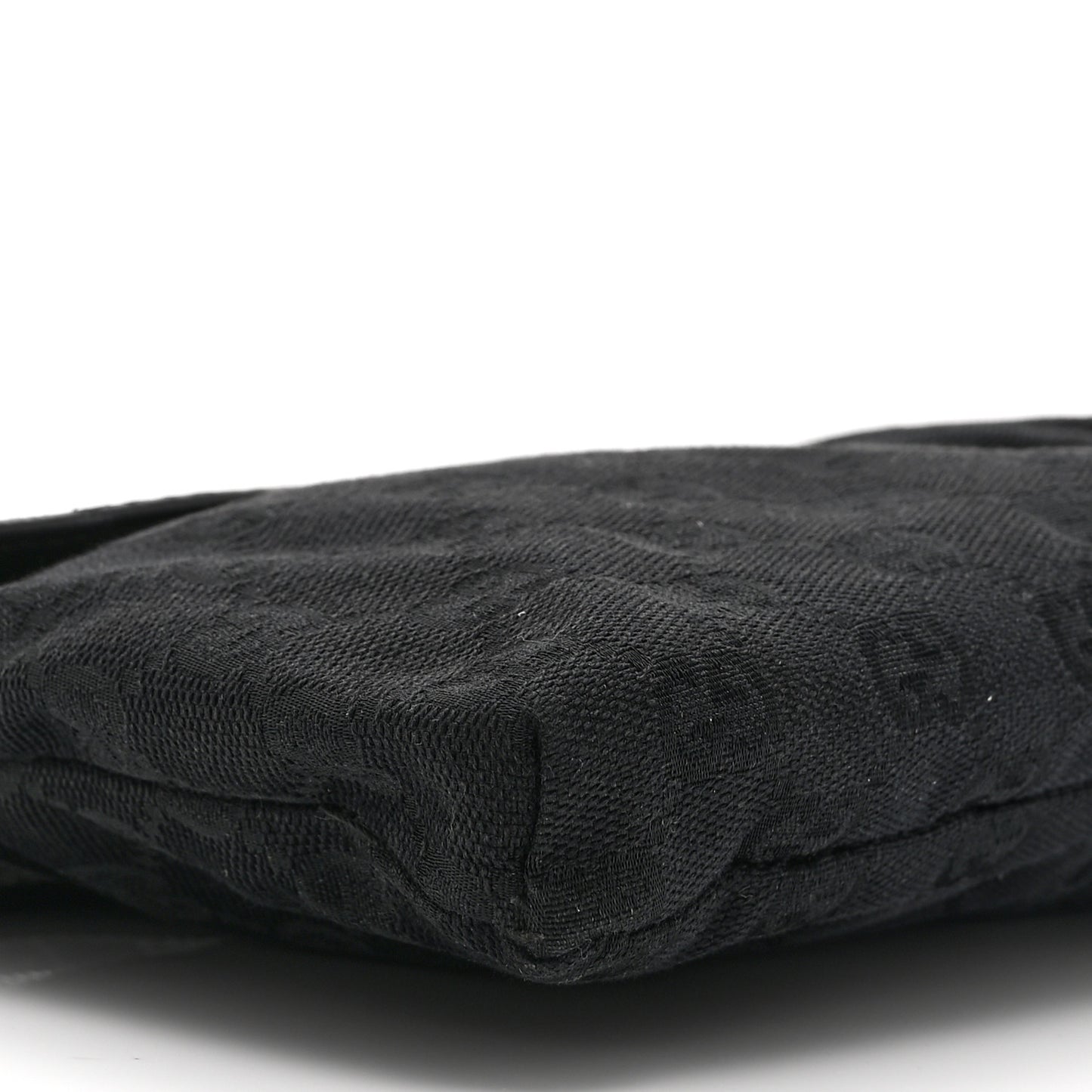 GG Monogram Double Pocket Belt Bag Black
