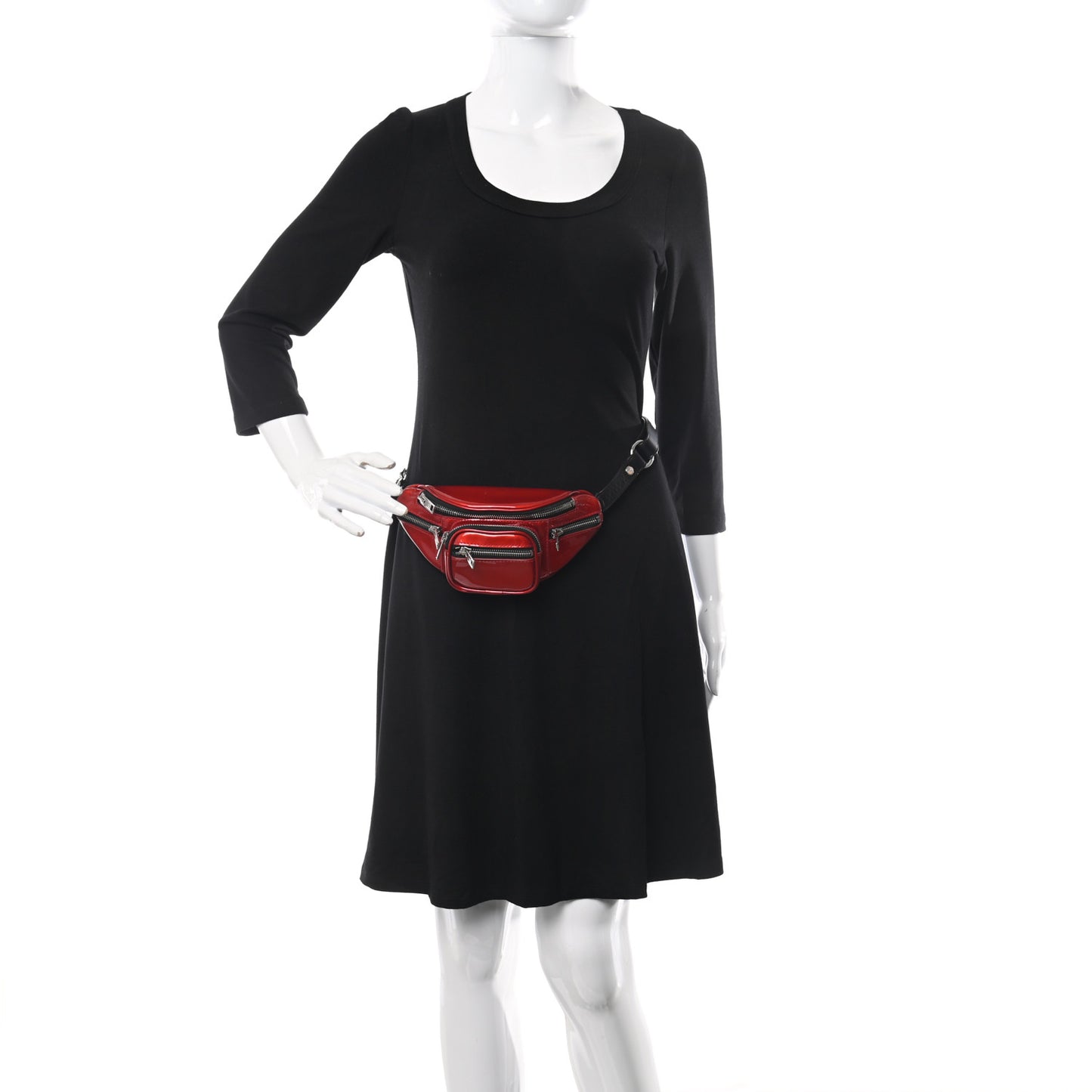 Patent Attica Mini Belt Bag Red