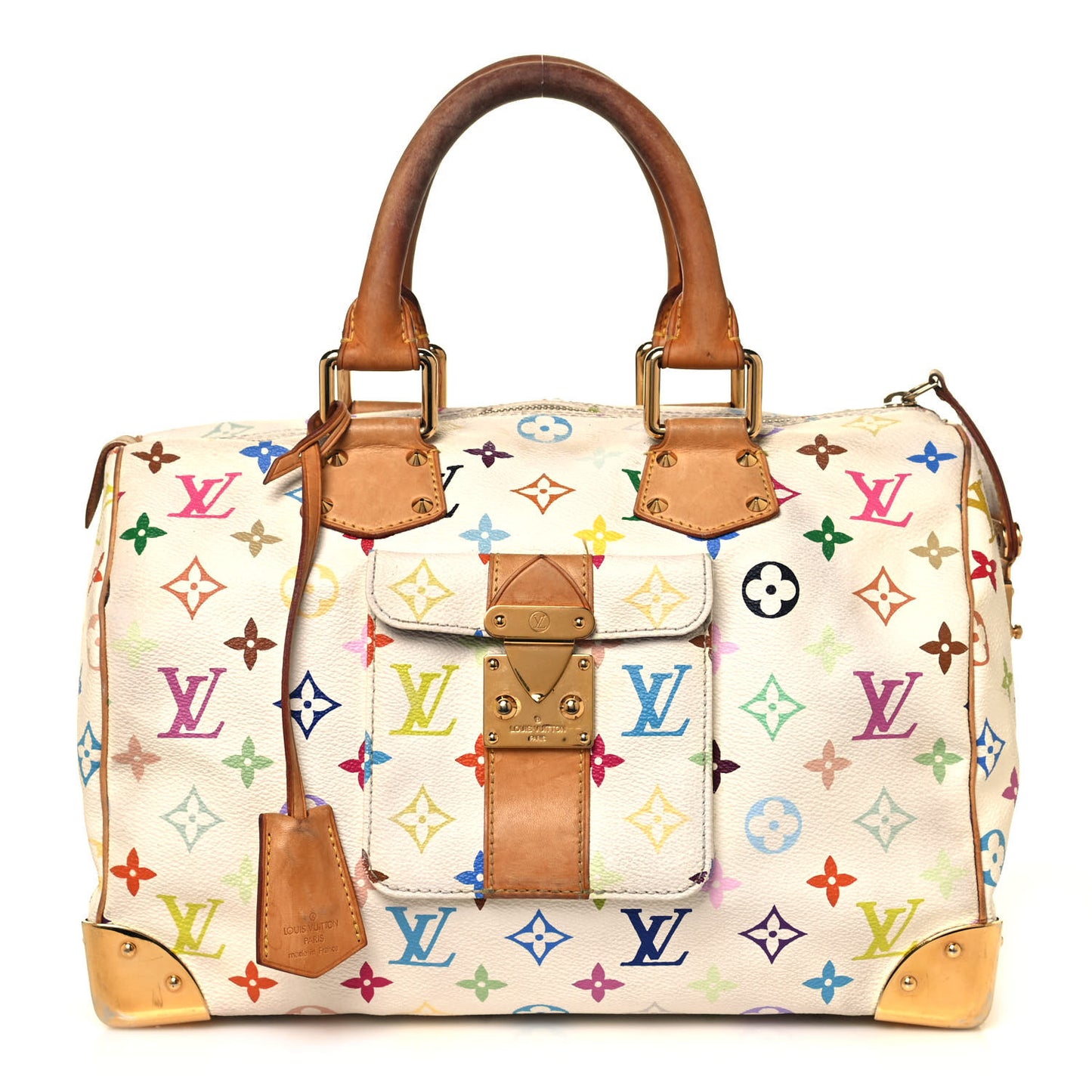 Monogram Multicolor Speedy 30 White