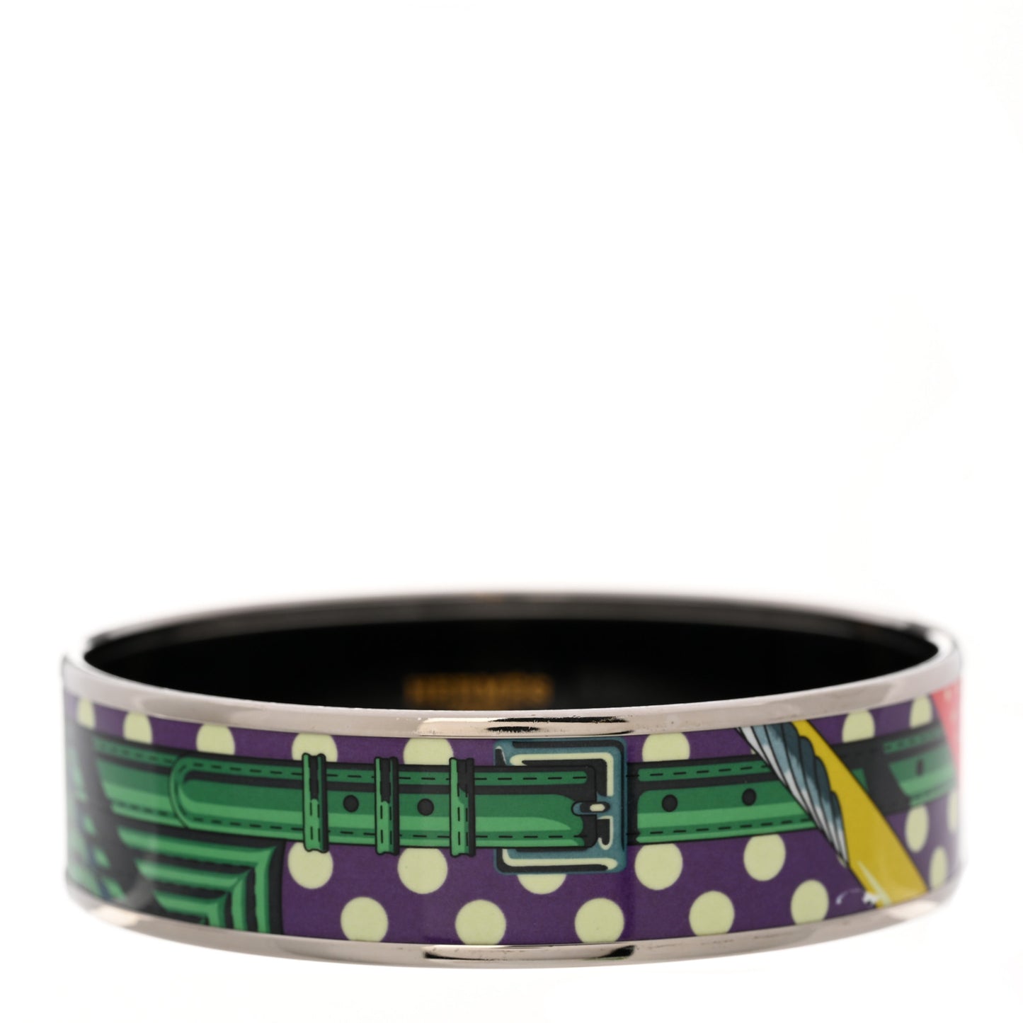 Enamel Printed Wide Bracelet