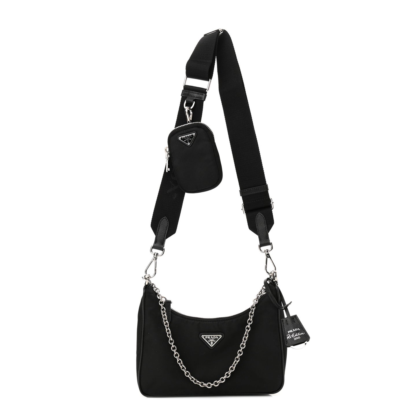 Nylon Re-Edition 2005 Shoulder Bag Black