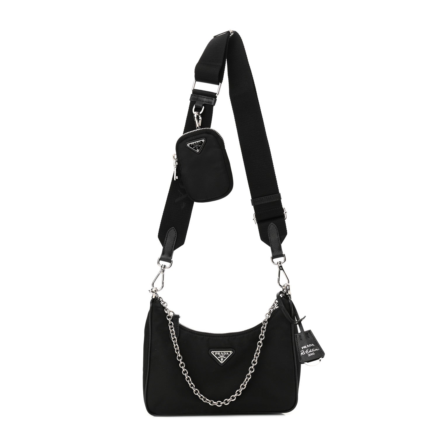 Prada Nylon Re-Edition 2005 Shoulder Bag Black 1 of 11