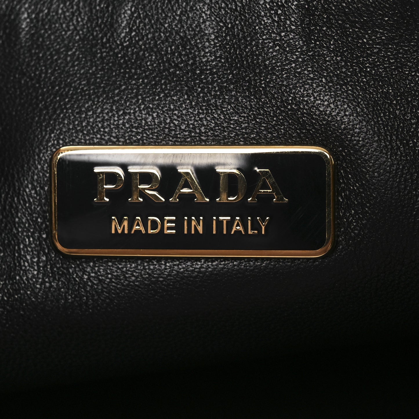 Nappa Triangle Pouch Black