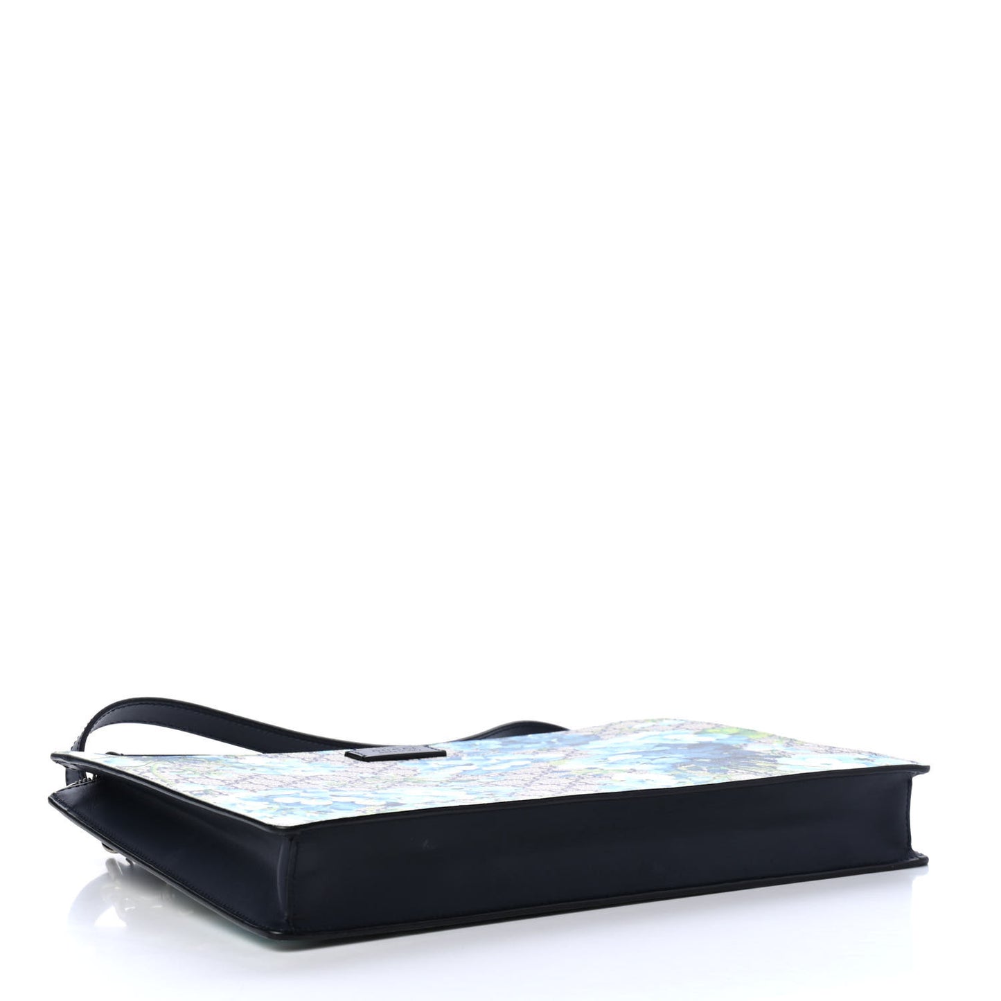 GG Supreme Monogram Blooms Messenger Blue