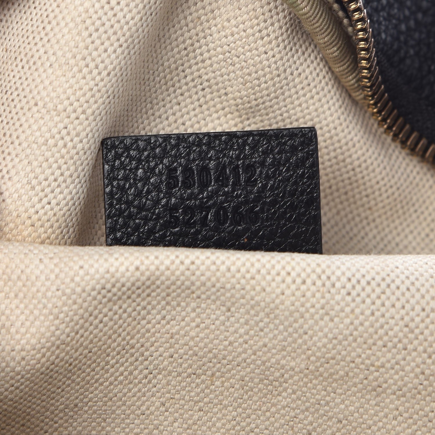 Gucci Grained Calfskin Logo Belt Bag Black 7 of 9