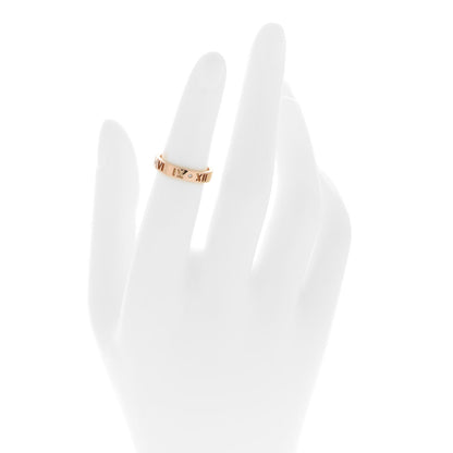 Tiffany 18K Rose Gold Diamond Atlas Pierced Ring 49 5 2 of 5