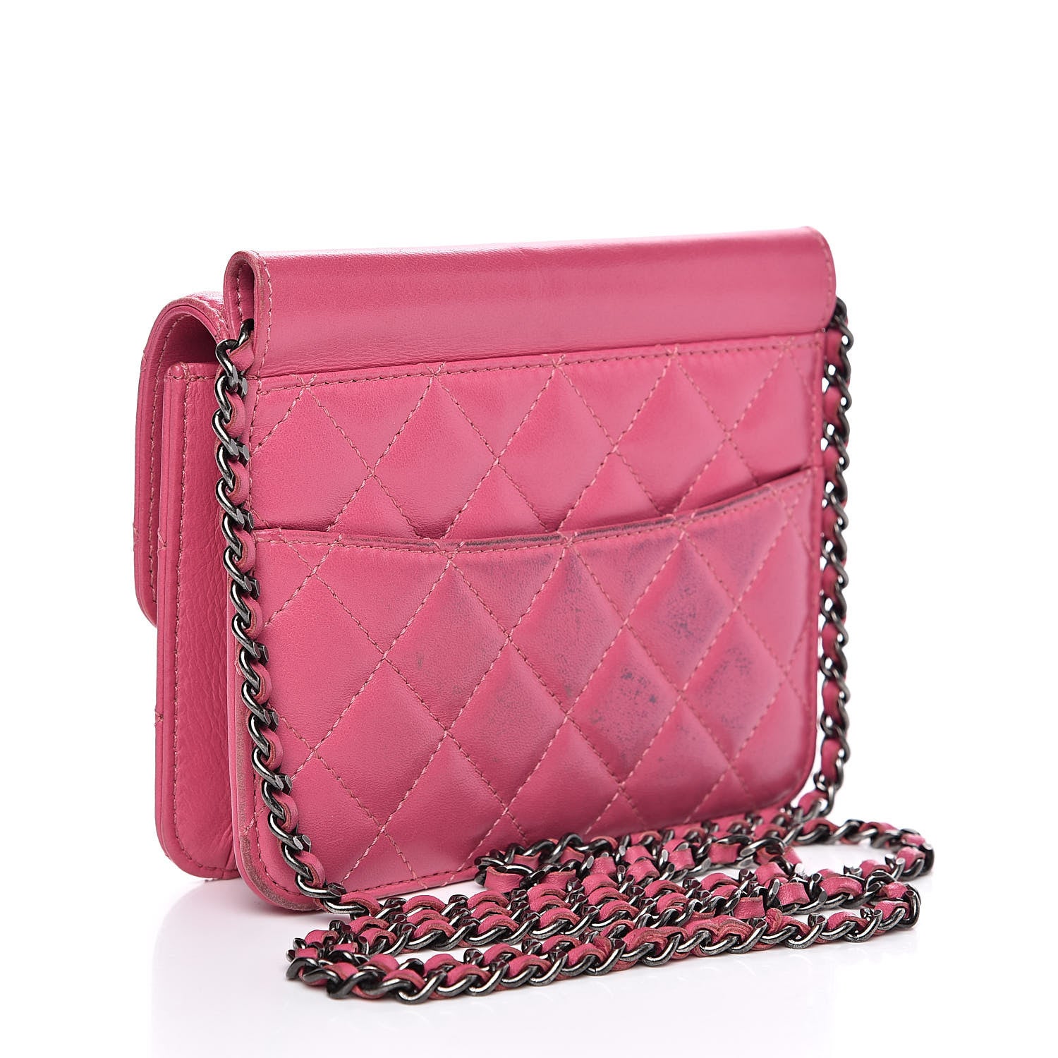 Chanel Lambskin Quilted Mini Crossing Times Flap Pink 3 of 15