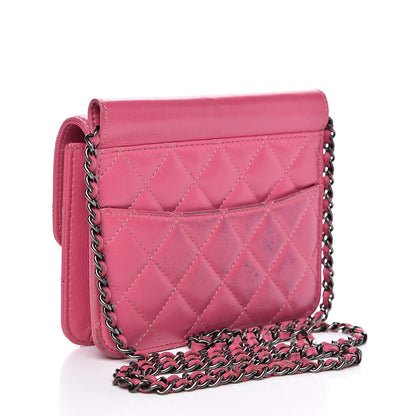 Chanel Lambskin Quilted Mini Crossing Times Flap Pink 3 of 15
