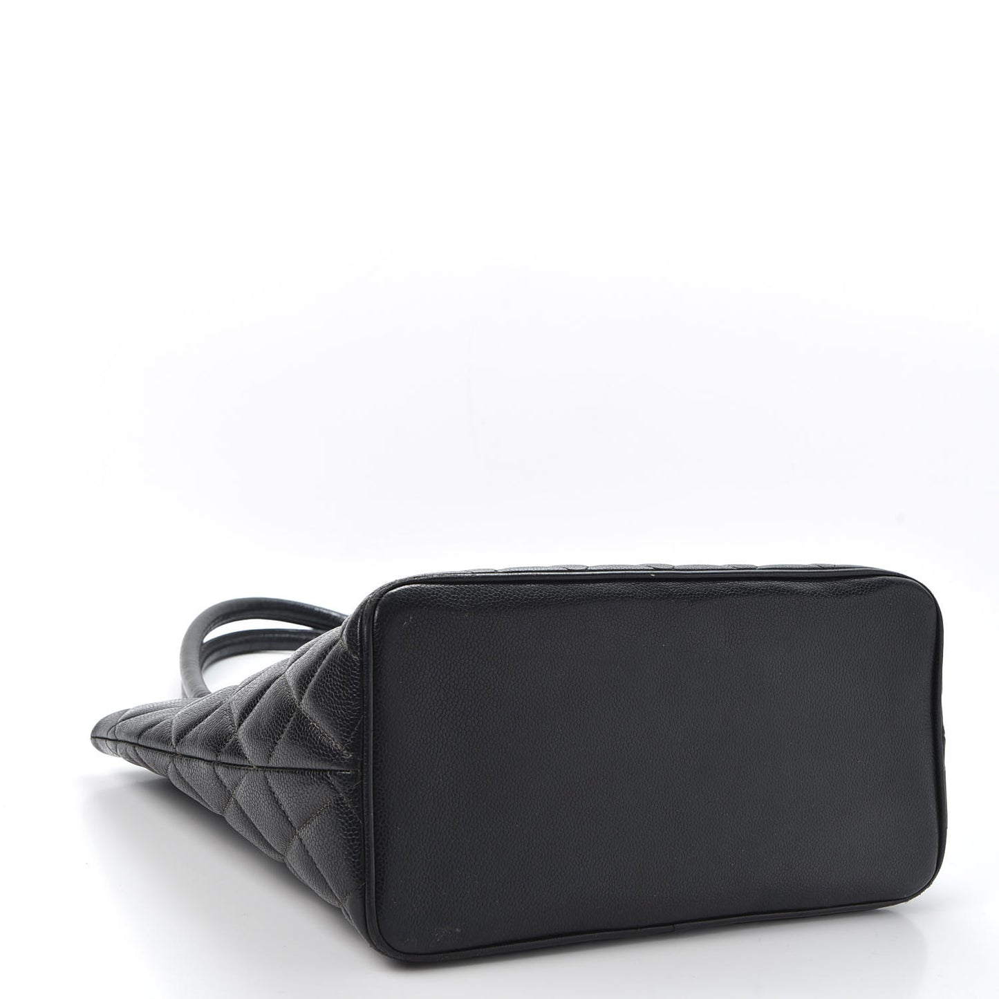 Caviar Quilted Medallion Tote Black
