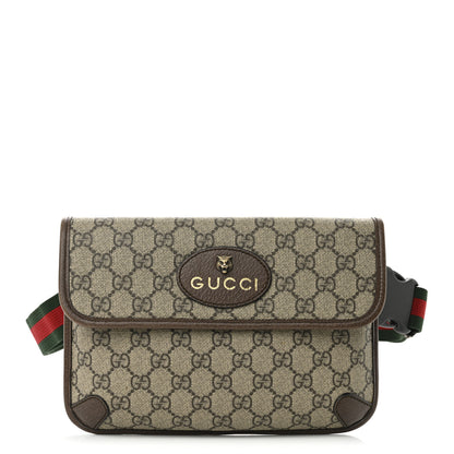 Gucci GG Supreme Monogram Neo Vintage Web Belt Bag Brown 1 of 10