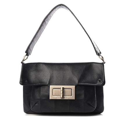 Chanel Calfskin Square Stitched Mademoiselle Shoulder Bag Black 1 of 9
