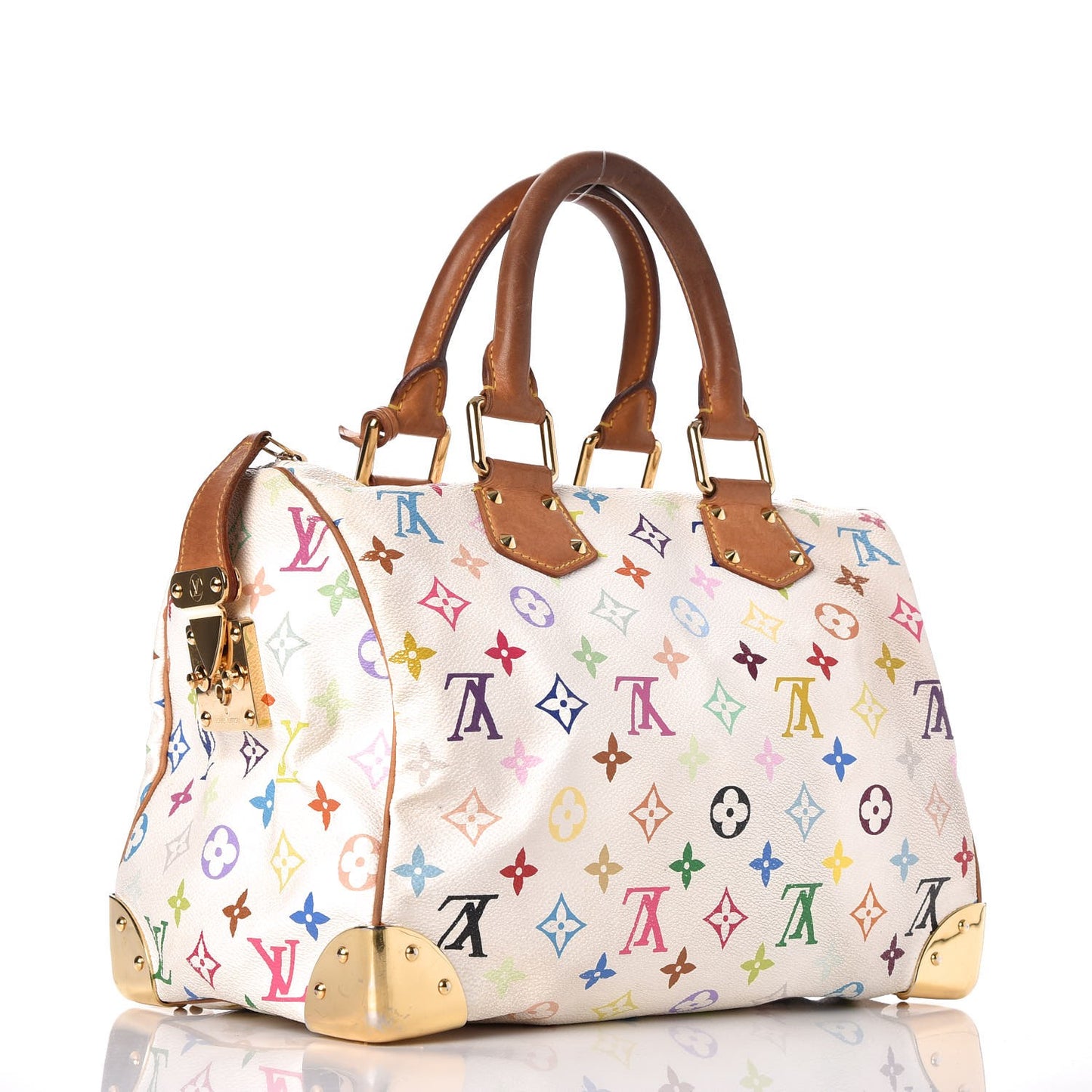 Monogram Multicolor Speedy 30 White