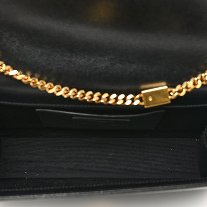 Saint Laurent Grain De Poudre Medium Classic Monogram Kate Satchel Black 5 of 9
