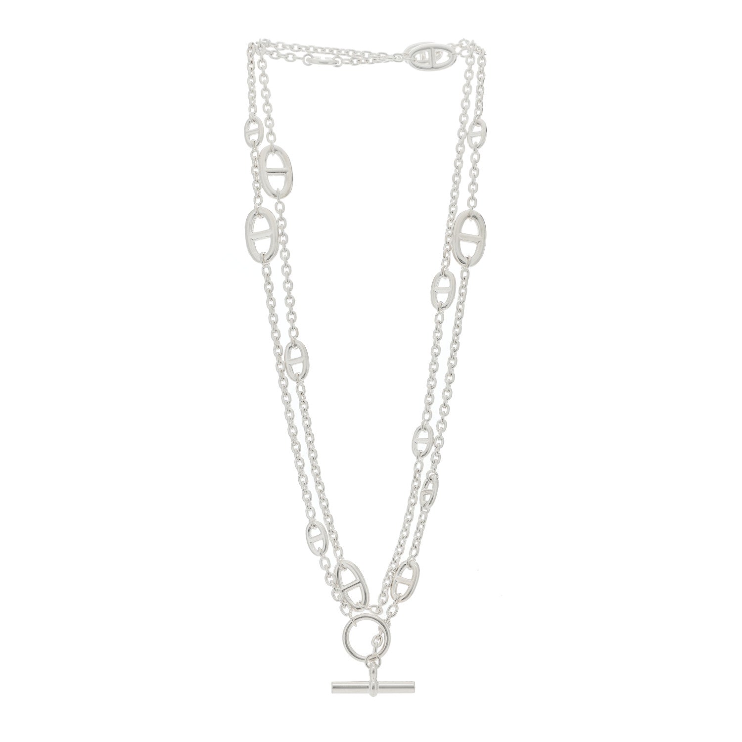 Hermes Sterling Silver Farandole Necklace 120 2 of 3