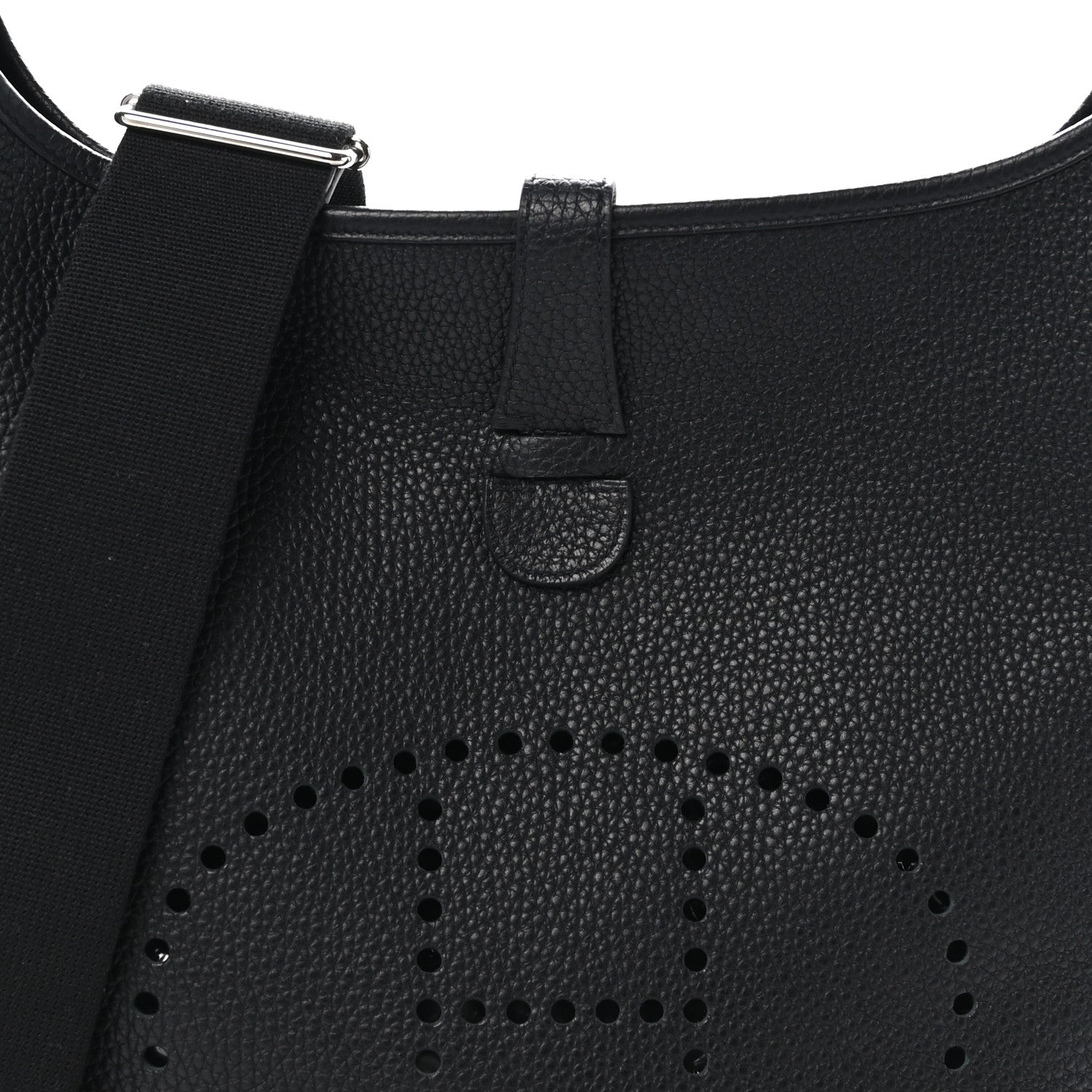 Hermes Taurillon Clemence Evelyne III GM Black 8 of 11
