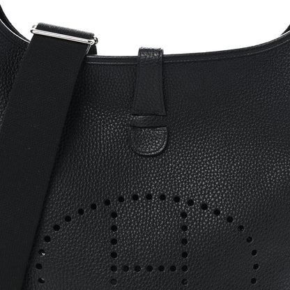 Hermes Taurillon Clemence Evelyne III GM Black 8 of 11