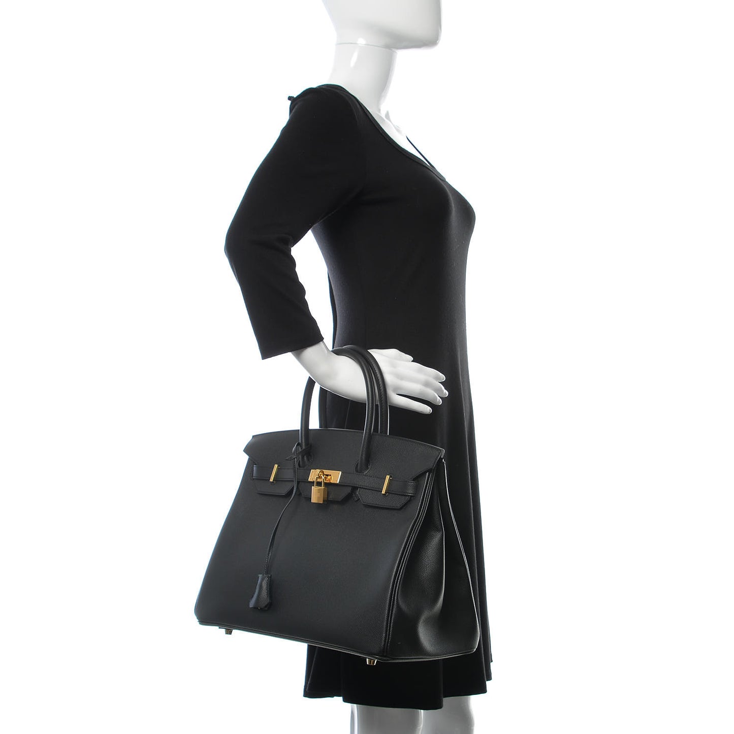 Epsom Birkin 35 Black