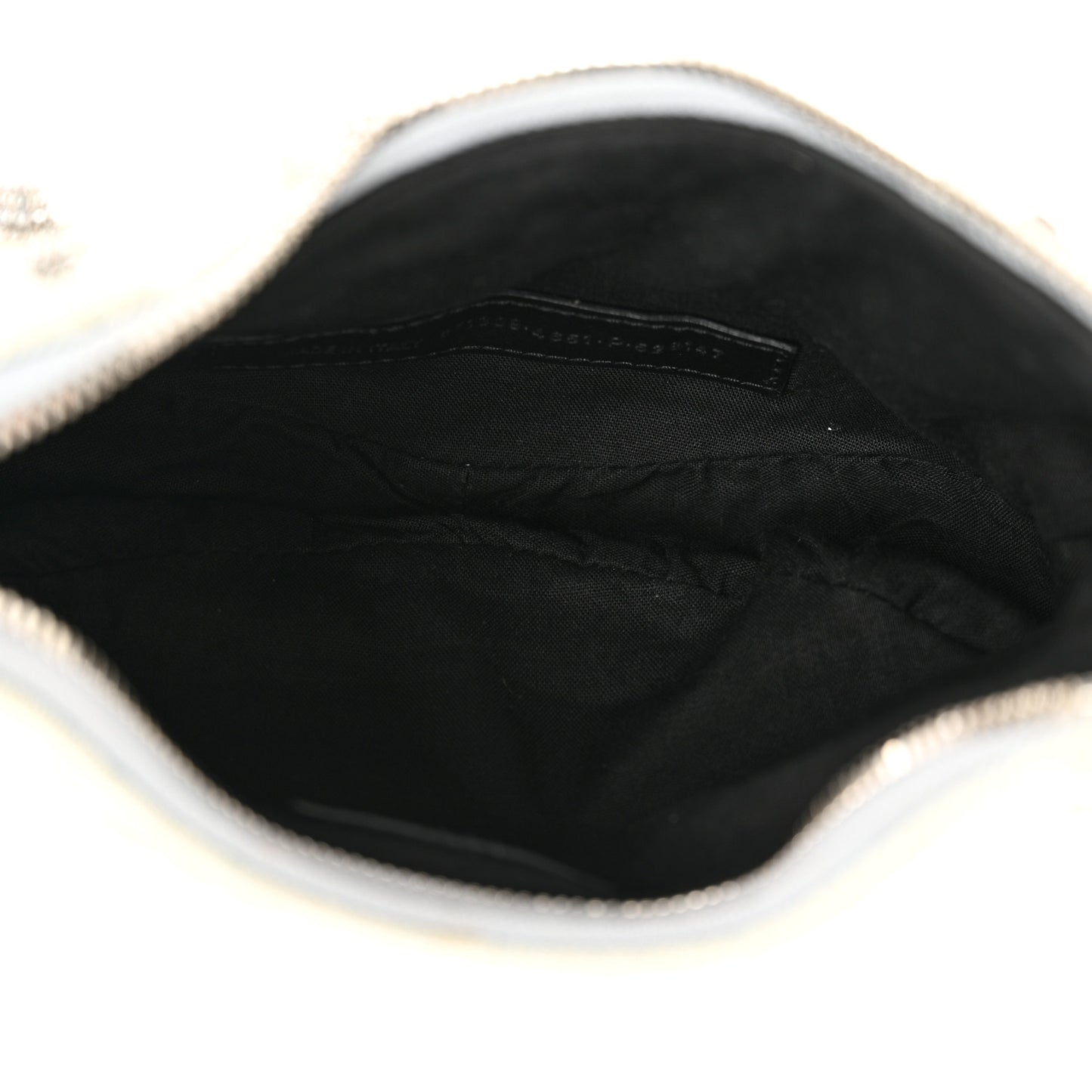 Washed Frayed Denim Crystal XS Le Cagole Shoulder Bag Pale Blue